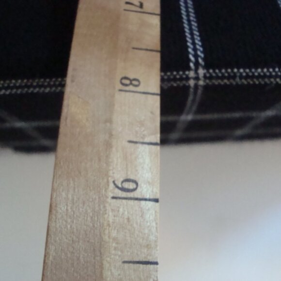 KATE SPADE Look Alike Vintage Black White Linen Purse Snap Closure - Picture 9 of 10